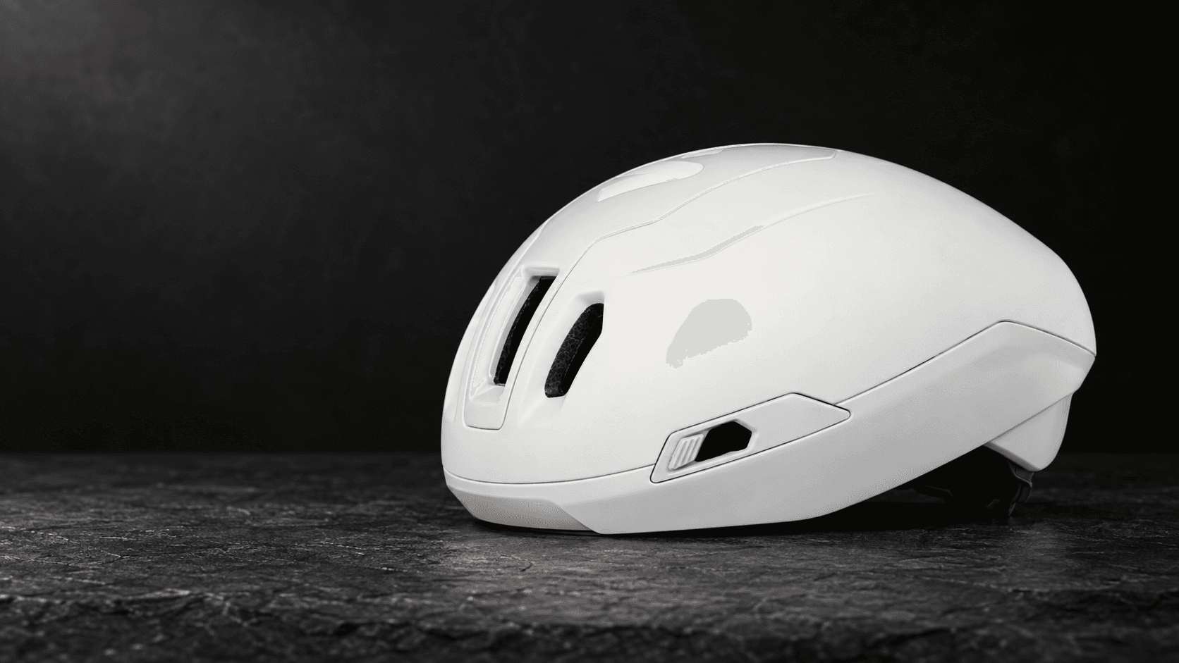 White Sweet Protection Tucker III 2Vi Mips aero road helmet in side profile
